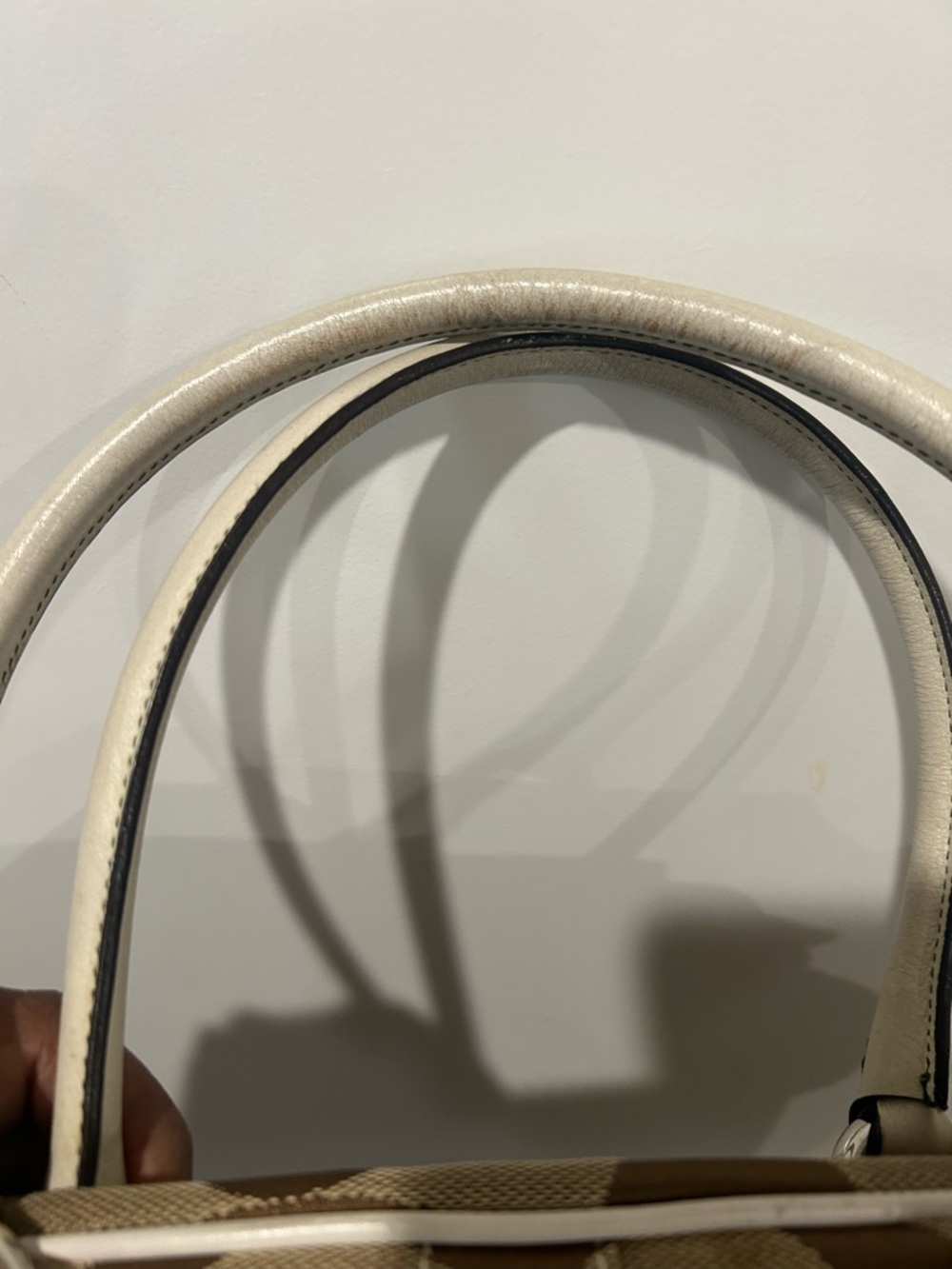 Coach Brown Signature Canvas Satchel with Cream Trim. Please view all pictures - Picture 8 of 8
